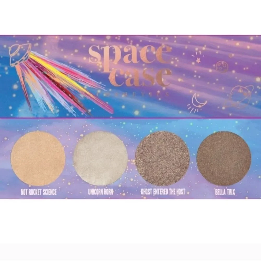 Space Case Cosmetics Eyeshadow Quad With Mirror Case And Makeup Cosmetics Beauty